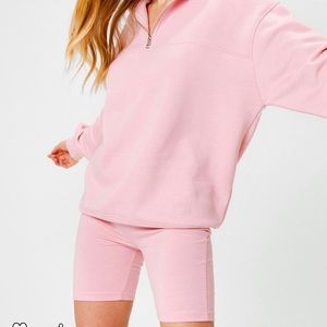 High Waisted Jersey Biker Shorts